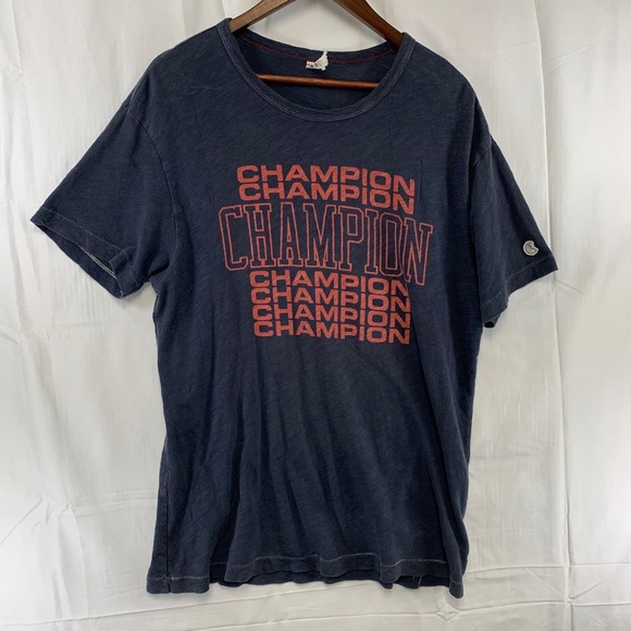 Todd Snyder x Champion Other - Todd Snyder x Champion T-Shirt Mens L Navy Blue Graphic Logo Slub Cotton Canada